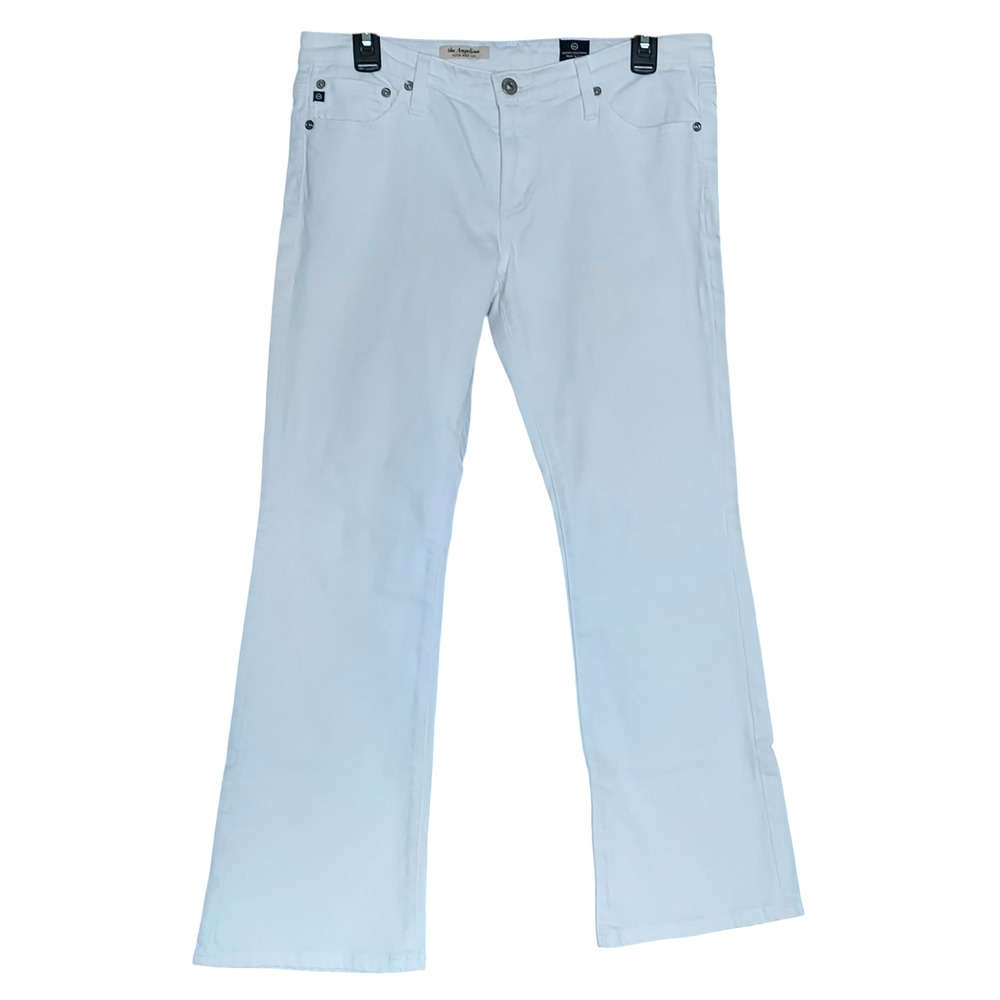 Ag Adriano Goldschmied White Boot Cut Jeans